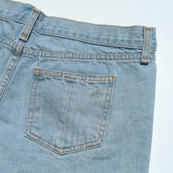 Rag & Bone Huntington Light Wash Mid Rise Cut Off Raw Hem Denim Jean Shorts 27 - Picture 11 of 13